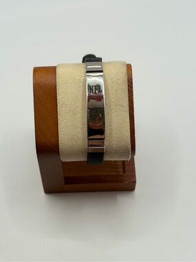NFL‎ Stainless Steel & Leather Band, New